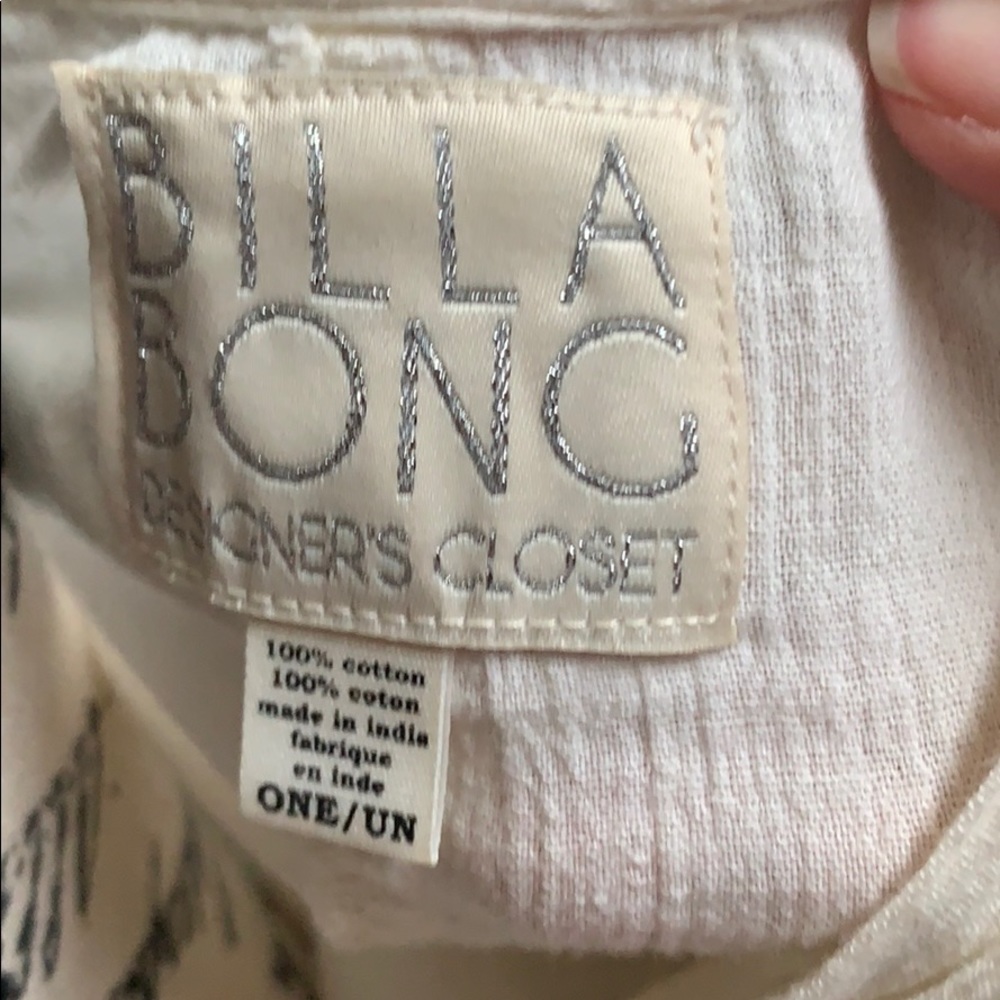 COPY - Billabong Designer’s Closet cream fringed kimono - Picture 8 of 8